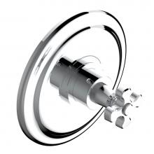 THG A54-5100BR-A08 - Trim for THG thermostatic valve, rough part supplied with fixing box ref. 5 200AE/US - Round plate