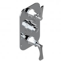 THG A55-5400BE-A02 - Trim for THG thermostatic valve 2 volume controls, rough part supplied with fixing box ref. 5 400A