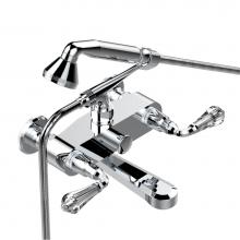 THG A56-13B/US-A02 - Exposed tub filler with cradle handshower, wall mounted