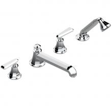 THG A58-112BSGUS-A02 - Roman tub set with divertor spout and handshower, 3/4'' valves
