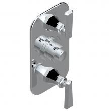 THG A58-5400BE-A02 - Trim for THG thermostatic valve 2 volume controls, rough part supplied with fixing box ref. 5 400A
