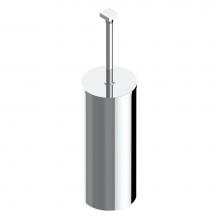 THG A6H-4700C-A02 - Metal toilet brush holder with brush with cover floor mounted