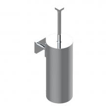 THG G04-4720C-A02 - Metal toilet brush holder with brush with cover wall mounted