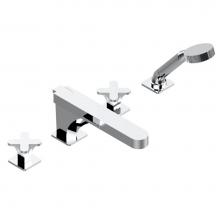 THG A6A-112BSGUS-A02 - Roman tub set with divertor spout and handshower, 3/4'' valves