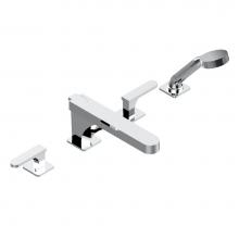 THG A6B-112BSGUS-A02 - Roman tub set with divertor spout and handshower, 3/4'' valves
