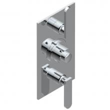 THG A6B-5400BE-A02 - Trim for THG thermostatic valve 2 volume controls, rough part supplied with fixing box ref. 5 400A