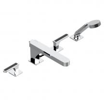THG A6P-112BSGUS-A08 - Roman tub set with divertor spout and handshower, 3/4'' valves