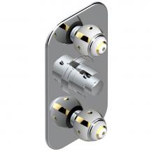THG A7A-5400BE-A08 - Trim for THG thermostatic valve 2 volume controls, rough part supplied with fixing box ref. 5 400A