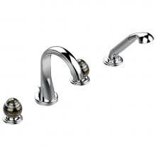 THG A7F-112BUS-A08 - Roman tub set with divertor spout and handshower, 3/4'' valves