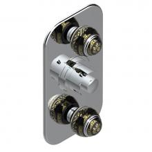 THG A7F-5400BE-A02 - Trim for THG thermostatic valve 2 volume controls, rough part supplied with fixing box ref. 5 400A