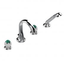 THG A8M-112BUS-A02 - Roman tub set with divertor spout and handshower, 3/4'' valves