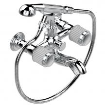 THG A9B-13B/US-A02 - Exposed tub filler with cradle handshower, wall mounted