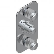 THG A9B-5400BE-A02 - Trim for THG thermostatic valve 2 volume controls, rough part supplied with fixing box ref. 5 400A