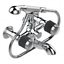 THG A9C-13B/US-A08 - Exposed tub filler with cradle handshower, wall mounted