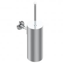 THG E53-4720C-A02 - Metal toilet brush holder with brush with cover wall mounted