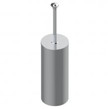 THG G24-4700C-A02 - Metal toilet brush holder with brush with cover floor mounted