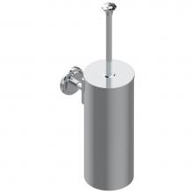 THG G24-4720C-A02 - Metal toilet brush holder with brush with cover wall mounted