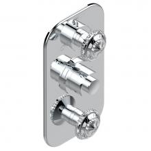 THG G24-5540BE-A02 - Trim for thg thermostat with 2-way diverter and on/off control, rough part supplied with fixing bo