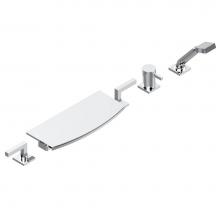 THG G1U-1122/EUS-A02 - DECK MOUNTED 2 VALVES ROMAN TUB SET WITH HANDSPRAY AND MIXING VALVE