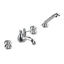THG G24-112BUS-A08 - Roman tub set with divertor spout and handshower, 3/4'' valves