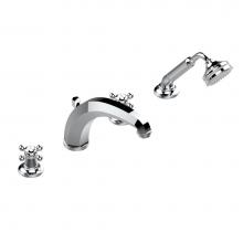 THG G29-112BSGBHUS-A02 - Roman tub set with high divertor spout and handshower, 3/4'' valves