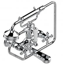 THG G29-13B/US-A02 - Exposed tub filler with cradle handshower, wall mounted