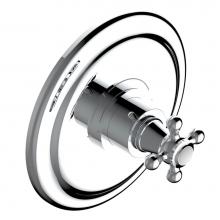 THG G29-5100BR-A02 - Trim for THG thermostatic valve, rough part supplied with fixing box ref. 5 200AE/US - Round plate