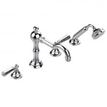 THG G3M-112BGUS-A02 - Roman tub set with divertor spout and handshower, 3/4'' valves