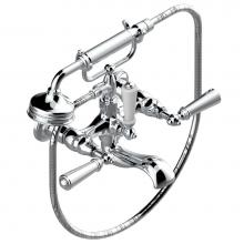 THG G3M-13B/US-A08 - Exposed tub filler with cradle handshower, wall mounted