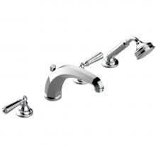 THG G3N-112BSGBHUS-A02 - Roman tub set with high divertor spout and handshower, 3/4'' valves