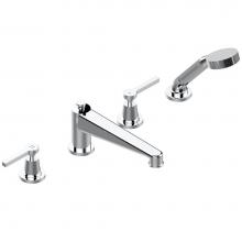 THG G58-112BSGUS-A02 - Roman tub set with divertor spout and handshower, 3/4'' valves