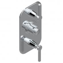 THG G58-5400BE-A02 - Trim for THG thermostatic valve 2 volume controls, rough part supplied with fixing box ref. 5 400A