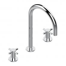 THG G5A-152/US-A02 - Widespread lavatory set, high spout, with drain