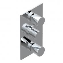 THG G6A-5400BE-A02 - Trim for THG thermostatic valve 2 volume controls, rough part supplied with fixing box ref. 5 400A
