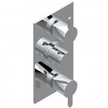 THG G6B-5400BE-A02 - Trim for THG thermostatic valve 2 volume controls, rough part supplied with fixing box ref. 5 400A