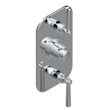 THG G7B-5400BE-A02 - Trim for THG thermostatic valve 2 volume controls, rough part supplied with fixing box ref. 5 400A