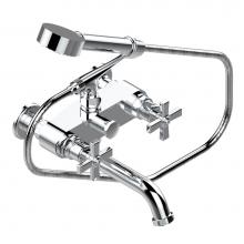 THG G7C-13B/US-A08 - Exposed tub filler with cradle handshower, wall mounted