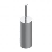 THG G7D-4700C-A02 - Metal toilet brush holder with brush with cover floor mounted