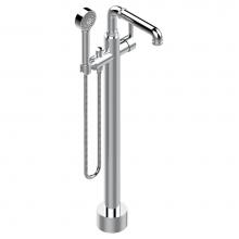 THG G7D-6508S-A02 - Free-standing single lever bath mixer with handshower with Easyclean system