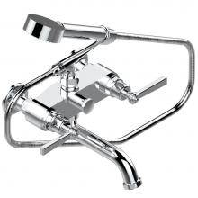 THG G7D-13B/US-A02 - Exposed tub filler with cradle handshower, wall mounted