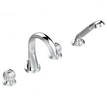 THG U1A-112BUS-A08 - Roman tub set with divertor spout and handshower, 3/4'' valves