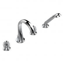 THG U1D-112BUS-A08 - Roman tub set with divertor spout and handshower, 3/4'' valves