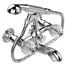 THG U1D-13B/US-A02 - Exposed tub filler with cradle handshower, wall mounted