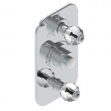 THG U1K-5540BE-A08 - Trim for thg thermostat with 2-way diverter and on/off control, rough part supplied with fixing bo