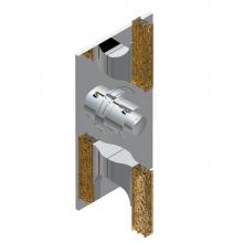 THG U5E-5400BE-A02 - Trim for THG thermostatic valve 2 volume controls, rough part supplied with fixing box ref. 5 400A