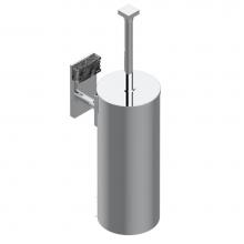 THG U5F-4720C-A08 - Metal toilet brush holder with brush with cover wall mounted