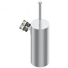 THG U6E-4720C-A08 - Metal toilet brush holder with brush with cover wall mounted