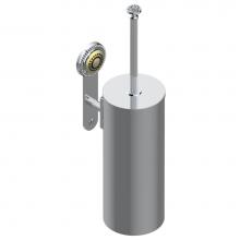 THG U8B-4720C-A02 - Metal toilet brush holder with brush with cover wall mounted