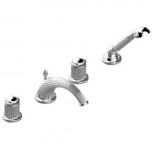 THG U93-112BGUS-A02 - Roman tub set with divertor spout and handshower, 3/4'' valves