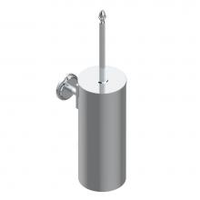 THG U93-4720C-A02 - Metal toilet brush holder with brush with cover wall mounted